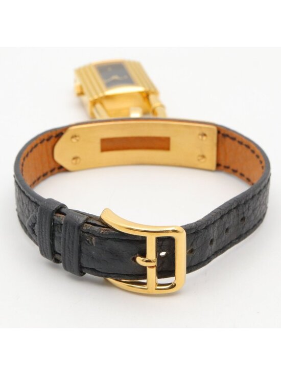 Hermes Watch Kelly Black Leather main image 12